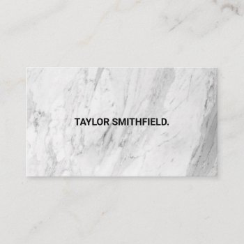Marble Business Card by TwoTravelledTeens at Zazzle