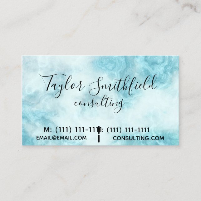 marble business card (Front)