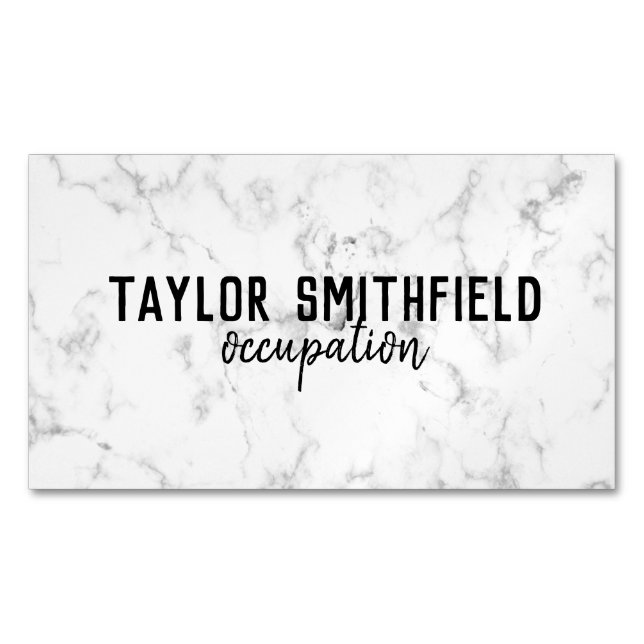 Marble Business Card Magnet (Front)