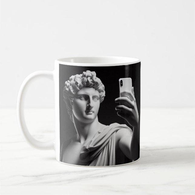 Marble bust coffee mug (Left)