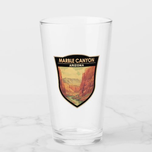 Marble Canyon Arizona Travel Art Vintage Glass