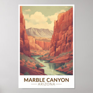 Marble Canyon Arizona Travel Art Vintage Poster