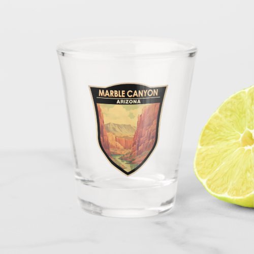 Marble Canyon Arizona Travel Art Vintage Shot Glass