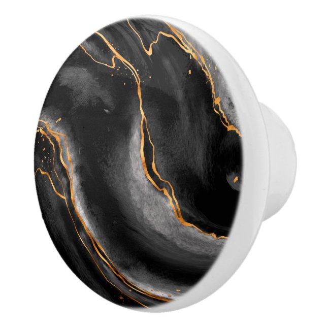 Marble Ceramic Knob (Right)
