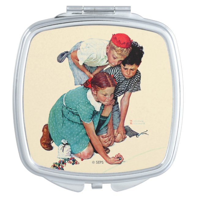 Marble Champion Makeup Mirror (Front)