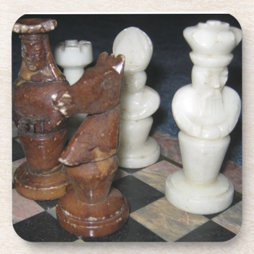 Marble Chess Pieces Coaster