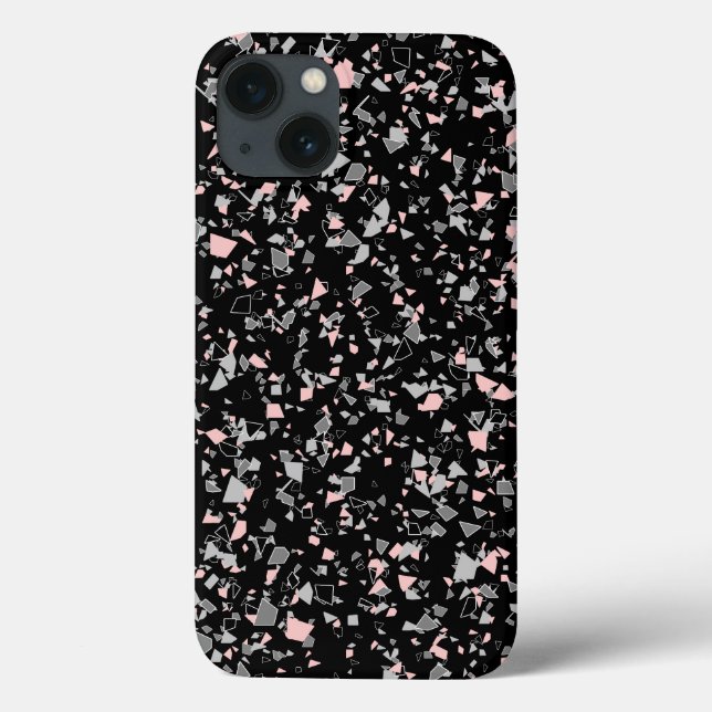 Marble chips stone shapes pieces abstract textured Case-Mate iPhone case (Back)