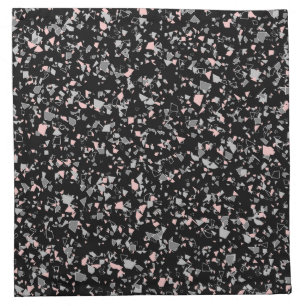 Marble chips stone shapes pieces abstract textured cloth napkin