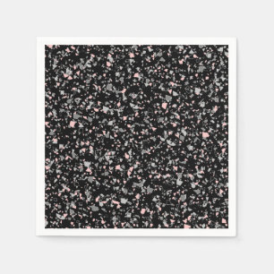 Marble chips stone shapes pieces abstract textured napkins