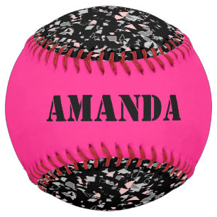 Marble chips stone shapes pieces abstract textured softball