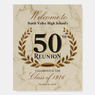 Marble Class of 1976 50th High School Reunion Sign