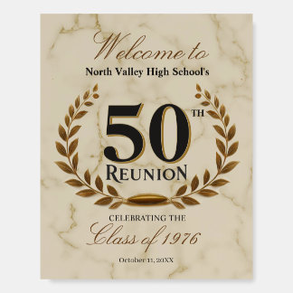 Marble Class of 1976 50th High School Reunion Sign