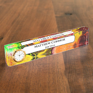 Marble Classy Modern Personalized Desk Name Plate