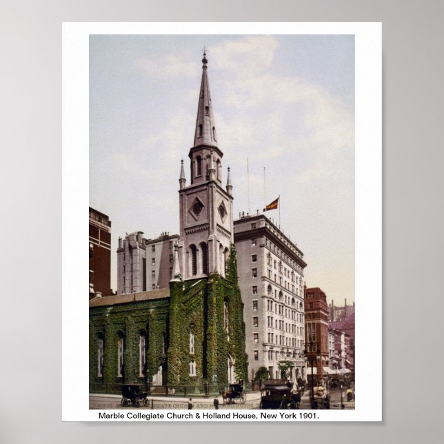 Marble Collegiate Church, Holland House New York Poster (Front)
