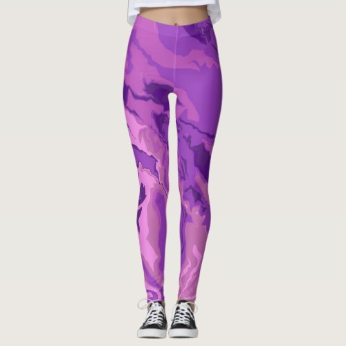 Marble Color  Leggings