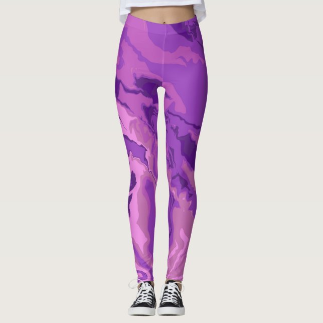 Marble Color  Leggings (Front)
