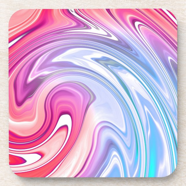 Marble Color Waves Coaster (Front)