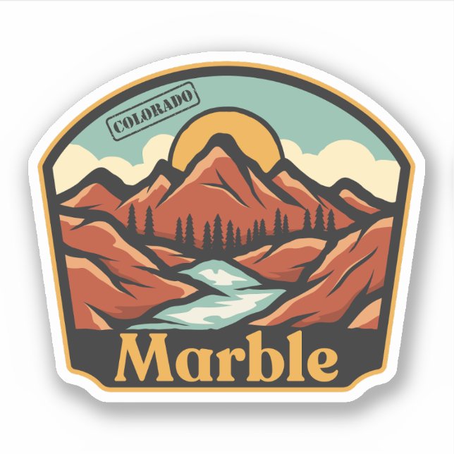 Marble, Colorado Sticker (Front)