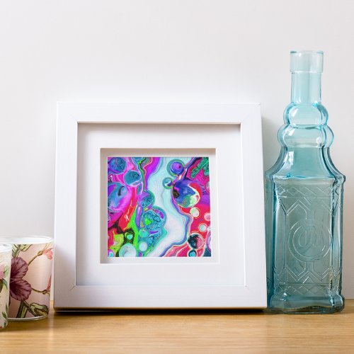 Marble Colorful Fluid Art   Photo Print