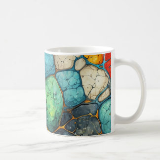 marble colors coffee mug