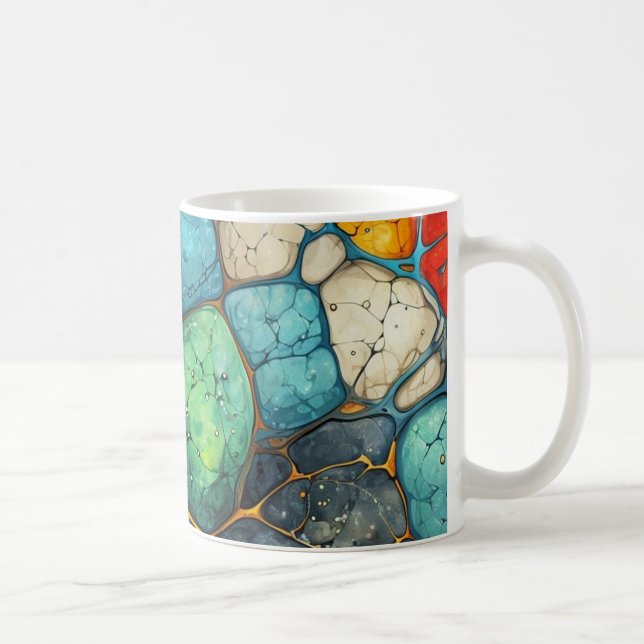 marble colors coffee mug (Right)