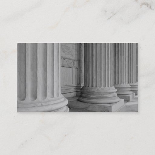 Customizable Marble Columns Business Card Template