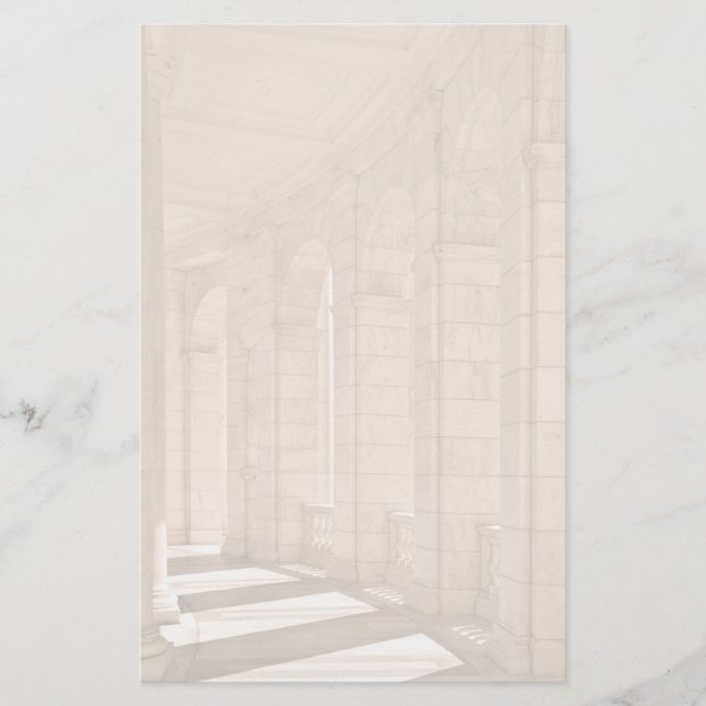 Marble Columns Stationery (Front)