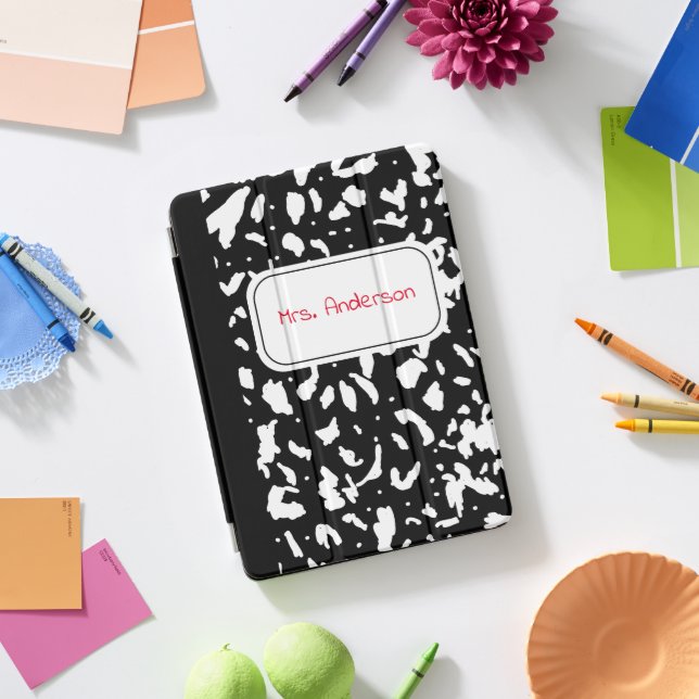 Marble Composition Notebook Personalized iPad Pro Cover (Desk)