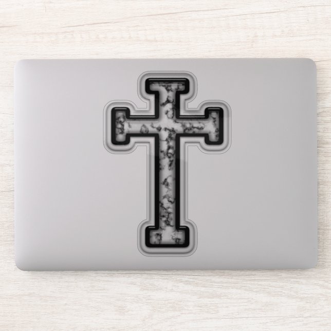 Marble Cross Sticker (Computer)