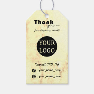 Marble Custom Printed Hang Tags, Gift Tags