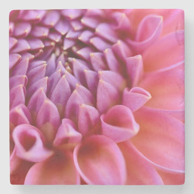 Marble Dahlia Coaster (Front)