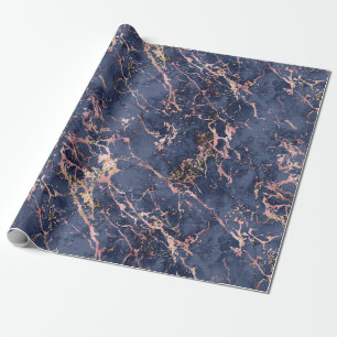 Marble decorative effect on wrapping paper