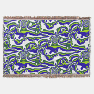 Marble Design, A Statement of Color and Flow Throw Blanket