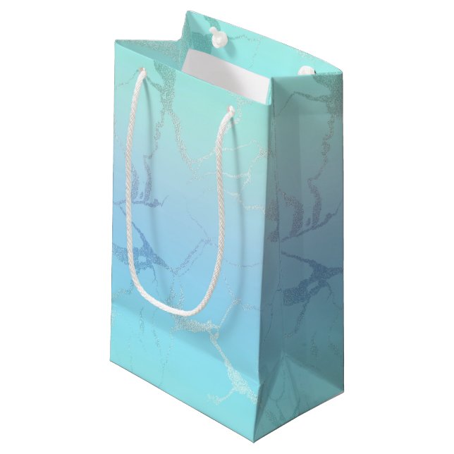 Marble Design Gift Bag (Front Angled)