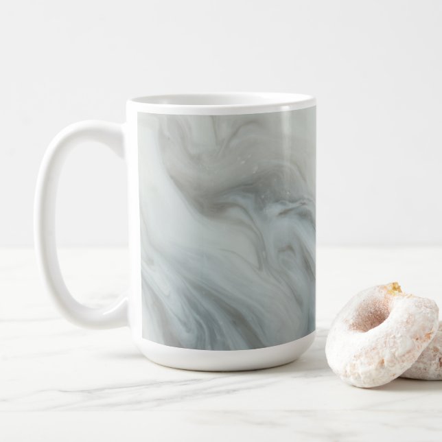 Marble design grey stone classic mug (With Donut)