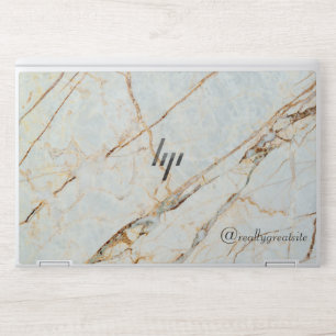 Marble Design Personalized Name HP Laptop Skin