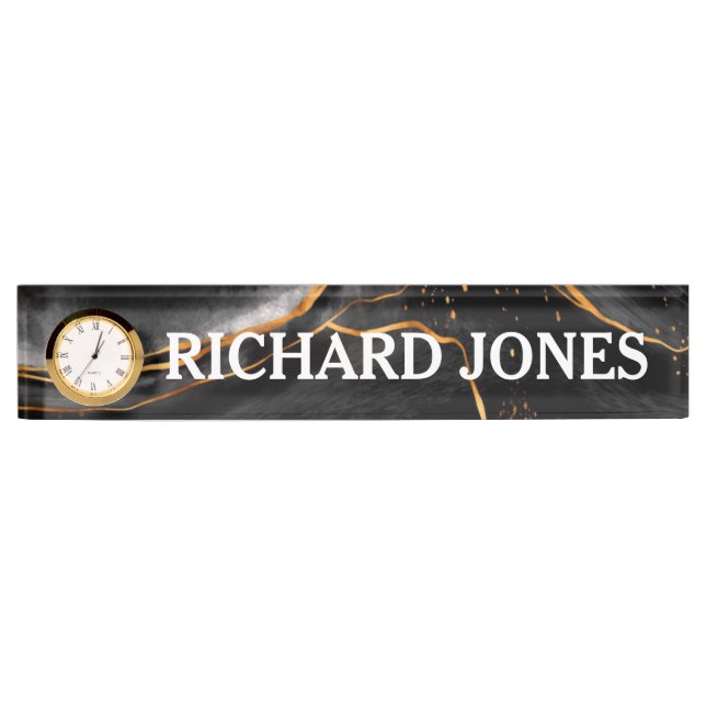 Marble Desk Name Plate (Front)