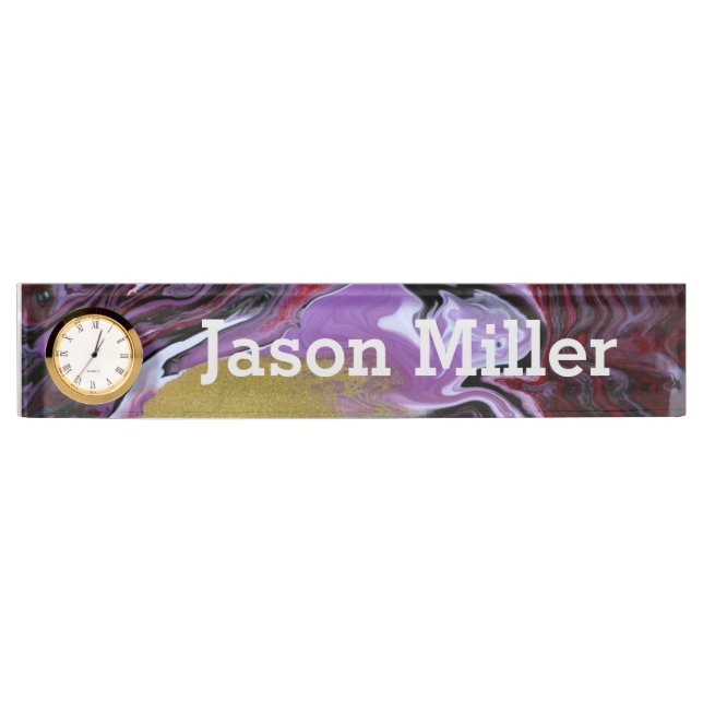 Marble Desk Name Plate (Front)