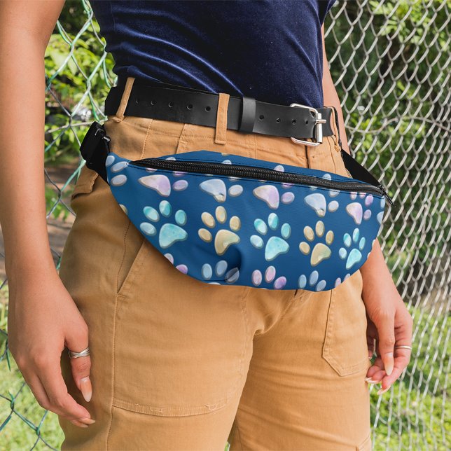 Marble Dog Paws Fanny Pack (Creator Uploaded)