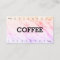 Marble Double Number Loyalty Coffee Punch-Card