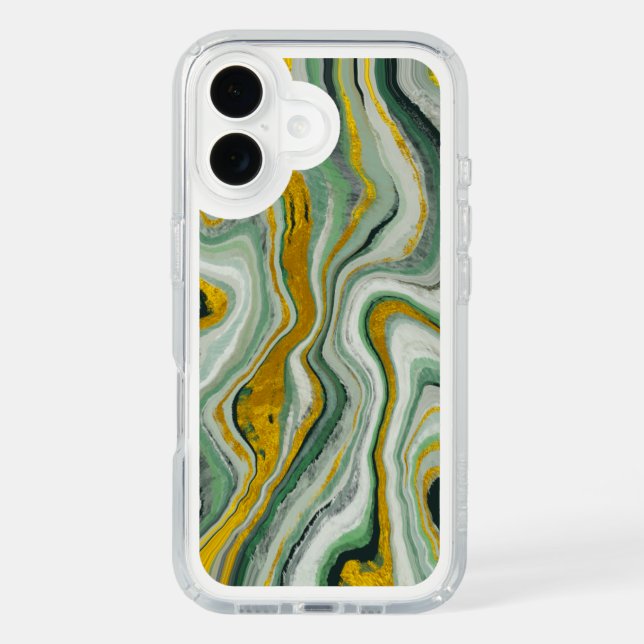 Marble Elegance iPhone 16 Case (Front)