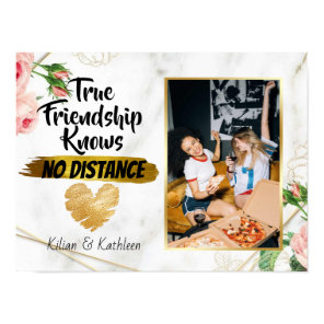 Marble Elegant Distance Going Away Friendship Poster