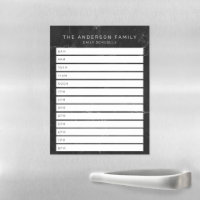 Marble Family Daily Planner or Homeschool Schedule Magnetic Dry Erase Sheet