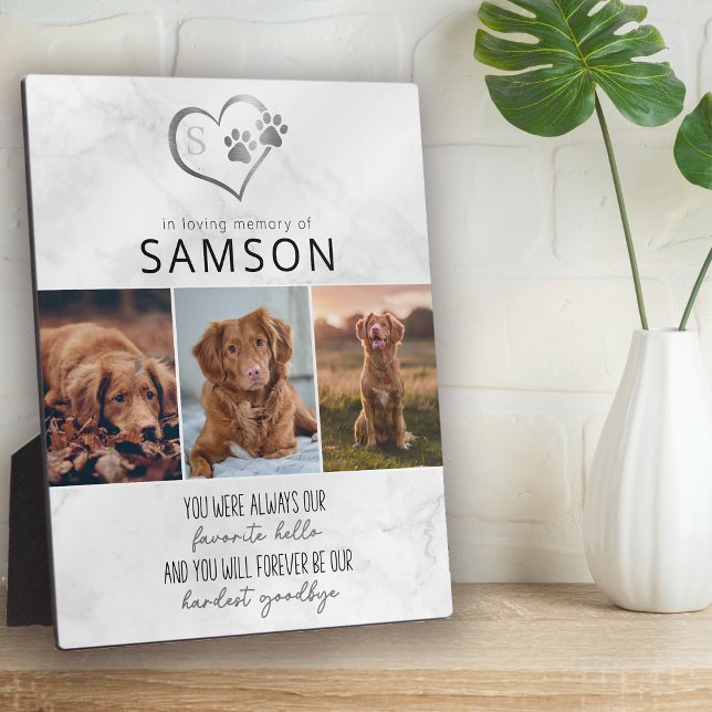 Marble Favorite Hello Hardest Goodbye Memorial  Plaque (Creator Uploaded)