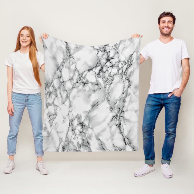 Marble Fleece Blanket (In Situ)