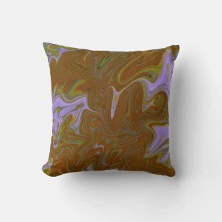 Marble Forms – Terracotta Warm Abstract Throw Pillow