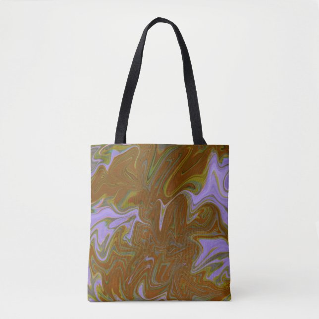 Marble Forms – Terracotta Warm Abstract Tote Bag (Front)