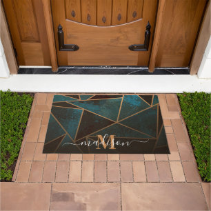 Marble Geometric Abstract Doormat