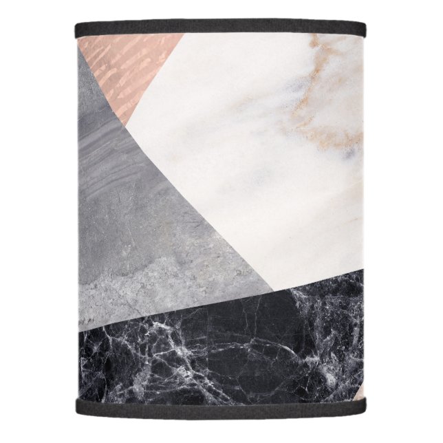 Marble Geometric Pattern Lamp Shade (Front)