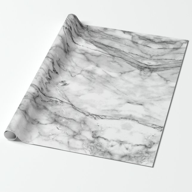 Marble Gift Wrapping Paper (Unrolled)